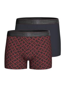 Pack de 2 boxers en modal y algodón con estampado de ajedrez 