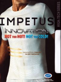 Camiseta Impetus Innovation cuello redondo en blanco y manga corta