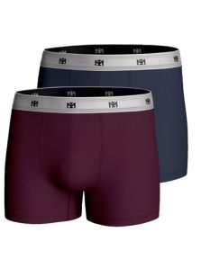 Pack de 2 Boxers Impetus en Lyocel marino y burdeos