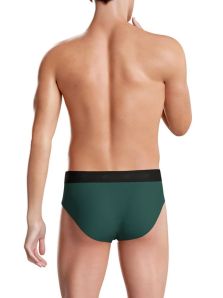 Compra y acierta con Impetus: pack de slips lisos de lyocell en verde y negro, ideal para hombre.