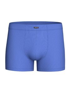 Set Impetus de dos bóxers en Lyocell, uno en negro liso y otro con rayas azules.