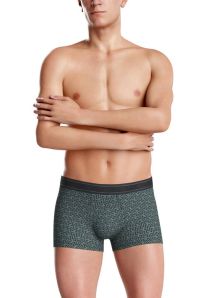 Pack Impetus Modal + algodón: compra dos bóxers, uno azul liso y otro geométrico.