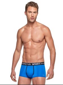 Libertad de movimiento con Airflow en el gimnasio: Boxer Corto Impetus Sport azul. ¡Tu aliado deportivo