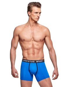 Para un look deportivo completo en microfibra azul, compra boxer Impetus para hombre 