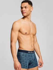 El Pack 2 Boxers Levi’s con estampado del Oeste en azul jeans y otro liso en marino es ideal para cada día.
