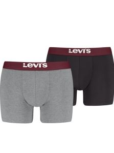 Pack 2 Boxers Levi´s en burdeos y negro