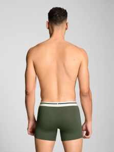 Llévate el Pack 2 Boxers Levi’s azul y verde con cinturilla bicolor y logo en relieve, perfecto para cada día.
