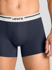 Pack 2 Boxers Levi’s azul y verde con cinturilla bicolor y logo en relieve, estilo que no pasa desapercibido.