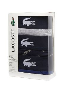 Cajita con tres boxers en algodon de Lacoste