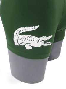 Calzoncillo Lacoste en verde con cocodrilo contrastado