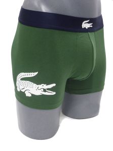 Lacoste boxer en verde con logos