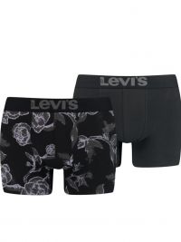 Pack 2 Boxers Levi´s en estampado vegetal y negro