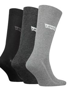 Regálate confort y elegancia con el pack de calcetines Levi’s gris.