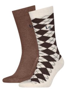 Pack de 2 pares de calcetines Levi´s con rombos y liso