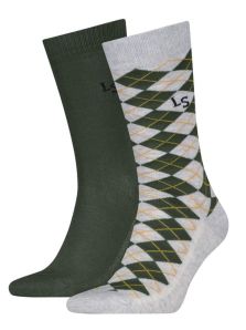 Pack de 2 pares de calcetines Levi´s con rombos y liso