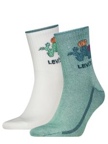 Pack de 2 pares de calcetines Levi´s con cactus en verde