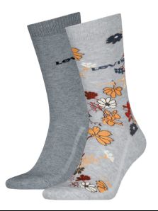 Pack de 2 pares de calcetines Levi´s estampados en gris