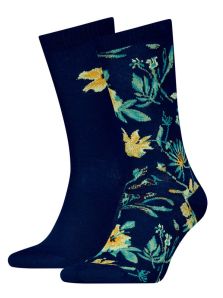 Pack de 2 pares de calcetines Levi´s con estampado vegetal en azul