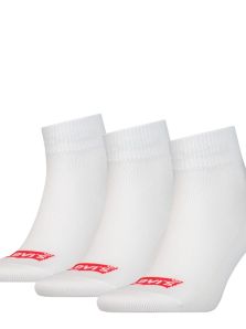 Pack de 3 pares de calcetines tobilleros de Levi´s en blanco