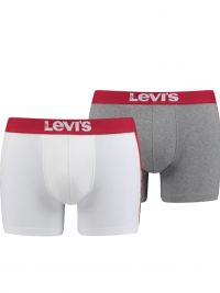 Pack 2 Boxers Levi´s 200 Series Blanco y Gris