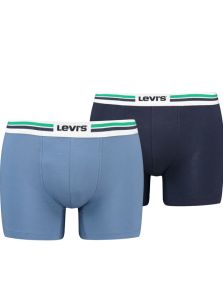 Pack 2 Boxers Levi´s azules con cinturilla bicolor