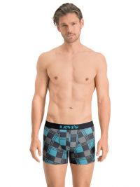 Pack 2 Boxers Levi´s en marino y cuadros con gris