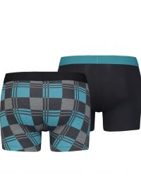 Pack 2 Boxers Levi´s en marino y cuadros con gris