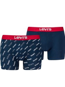 Pack 2 Boxers Levi´s en azul marino con logo de la marca