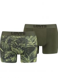 Pack 2 Boxers Levi´s estampado tropical en verde