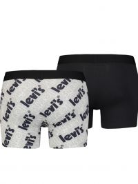 Pack 2 Boxers Levi´s en gris con logo grande y negro