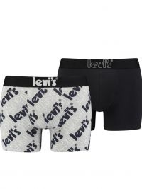 Pack 2 Boxers Levi´s en gris con logo grande y negro