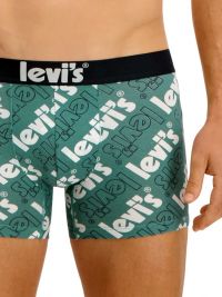 Pack 2 Boxers Levi´s en turquesa con logo grande y azul marino