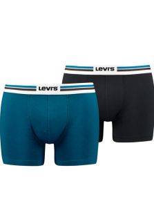 Pack 2 Boxers Levi´s azules con cinturilla bicolor