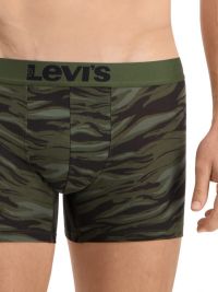 Pack 2 Boxers Levi´s en verde camuflaje y negro