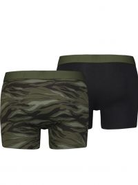 Pack 2 Boxers Levi´s en verde camuflaje y negro