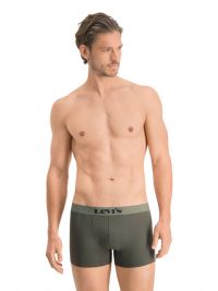 Pack 2 Boxers Levi´s verde caqui liso y con cuadros