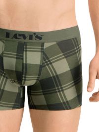 Pack 2 Boxers Levi´s verde caqui liso y con cuadros