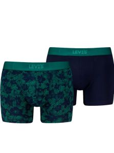 Pack 2 Boxers Levi´s en estampado vegetal y azul marino