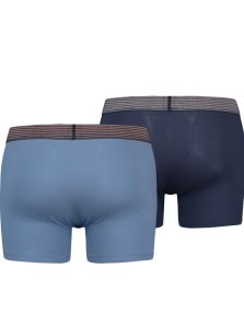 Pack 2 Boxers Levi´s en colores azules y cinturilla a rayitas
