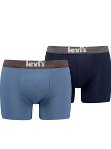 Pack 2 Boxers Levi´s en colores azules y goma vista a rayitas