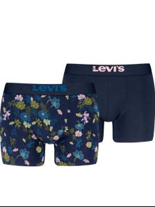 Pack 2 Boxers Levi´s estampado floral y azul marino