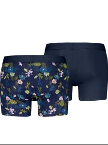 Oferta exclusiva online: Pack 2 Boxers Levi's estampado floral y azul marino, ¡destaca con elegancia!