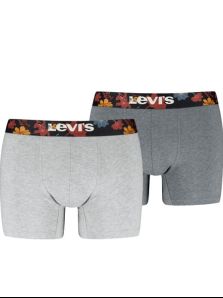 Pack 2 Boxers Levi´s en gris (goma estampada)