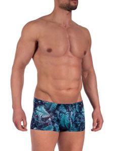 Boxer Hot Pants Manstore en microfibra estampada blue flower