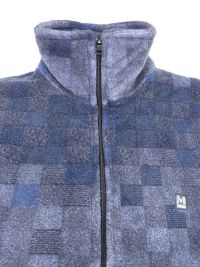 Parka Polar Massana Corta a cuadros en azul