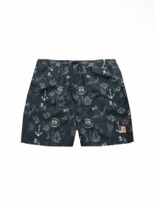 Talla Especial - Bañador Meyba estampado en azul marino