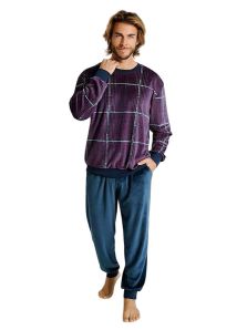 Pijama Muydemi Microvelour (Terciopelo) mod. Cuadros