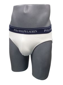 Slip clásico Polo Ralph Lauren blanco de algodón