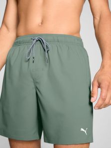 Oferta bañadores Puma hombre, bermuda verde, compra fácil y rápida.