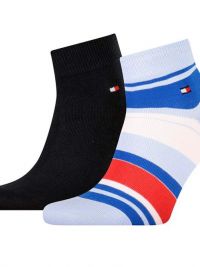 Pack de Calcetines Bajos Tommy a rayas en azul 